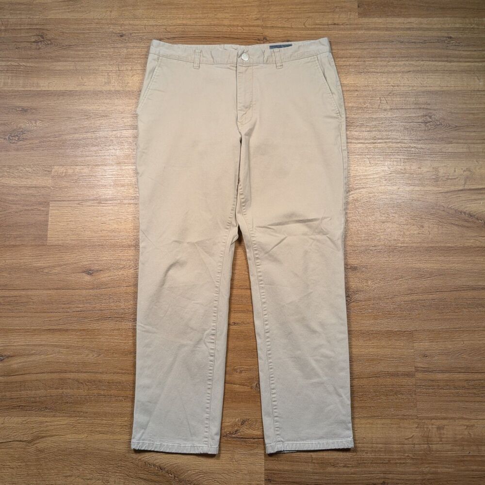 Bonobos Chino Pants Mens 36x28 Beige Slim Fit Straight Business Casual